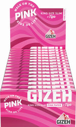 GIZEH Pink King Size Slim + TIPS 26er Box