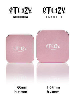 
            
                Load image into Gallery viewer, STEEZY® Pocket Grinder | 55mm | 2-piece (Pink Pirouette)
            
        