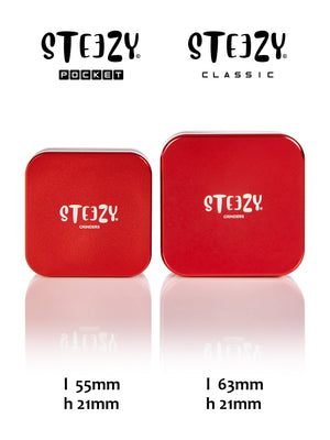 
            
                Load image into Gallery viewer, STEEZY® Pocket Grinder STEEZY COLOR EDITION | 55mm | 2-teilig &amp;quot;Black Scarlett&amp;quot;
            
        