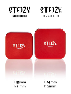 STEEZY® Pocket Grinder | 55mm | 2-piece (Red Scarlett)